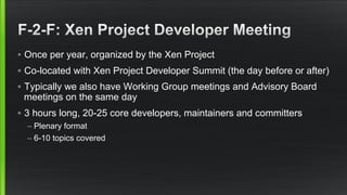 Xen Project Contributor Training Part 2 - Processes and Conventions v1.0