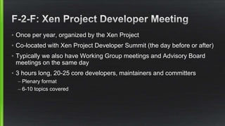 Xen Project Contributor Training Part2 : Processes and Conventions v1.1
