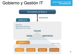 40
Gobierno y Gestión IT
 