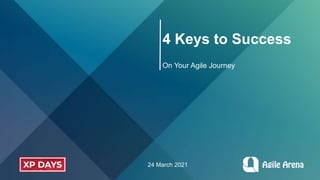 4 Keys to Success
On Your Agile Journey
24 March 2021
 