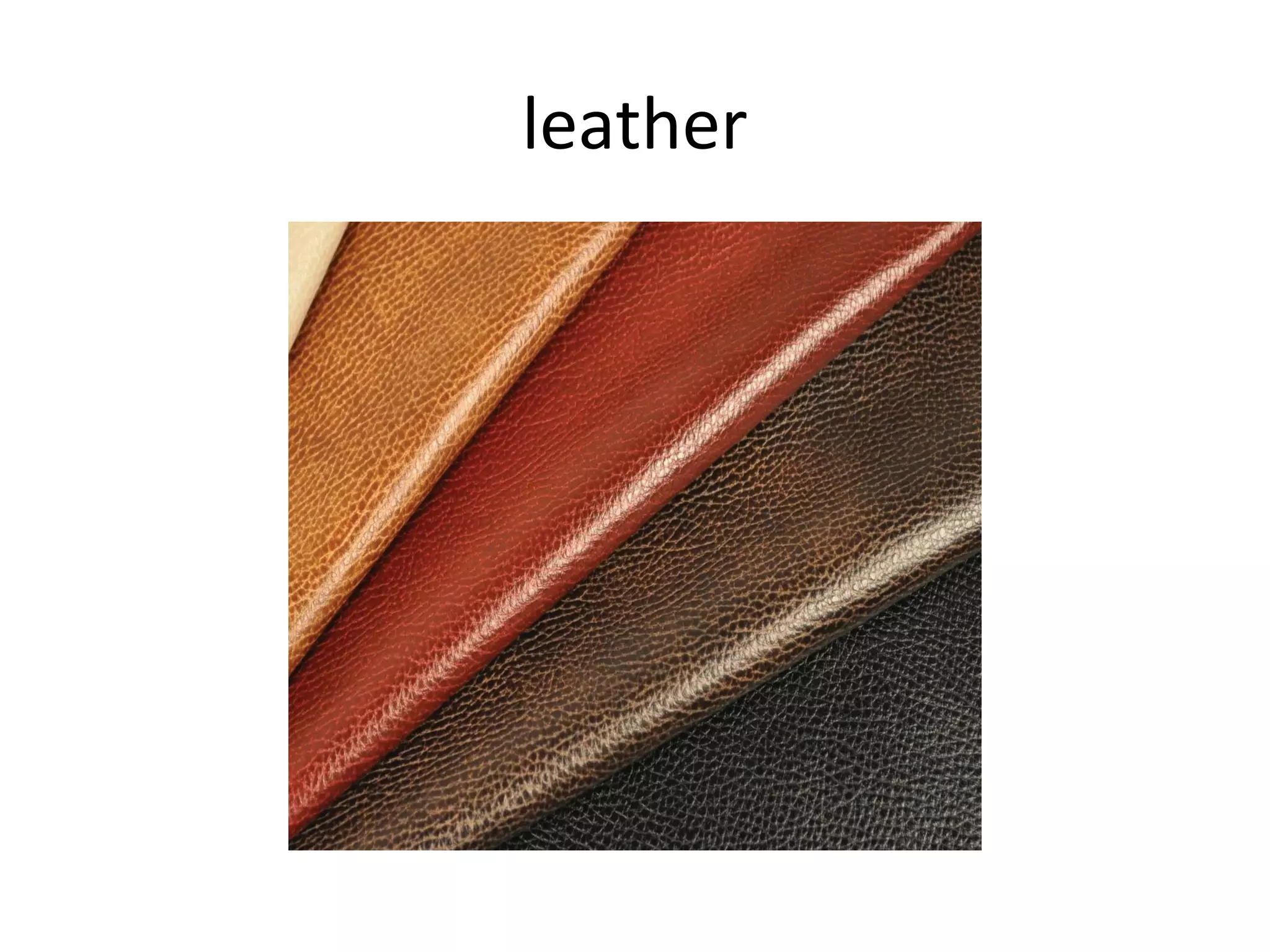 leather
 
