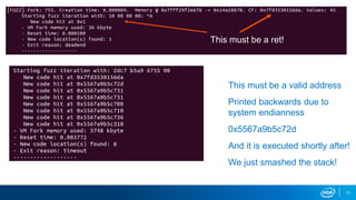 71
This must be a ret!
This must be a valid address
Printed backwards due to
system endianness
0x5567a9b5c72d
And it is executed shortly after!
We just smashed the stack!
 