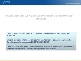 ¿Qué tipo de información y opciones son importantes que se encuentren en la Web de Hoteles?Escala Likert  1 al 720