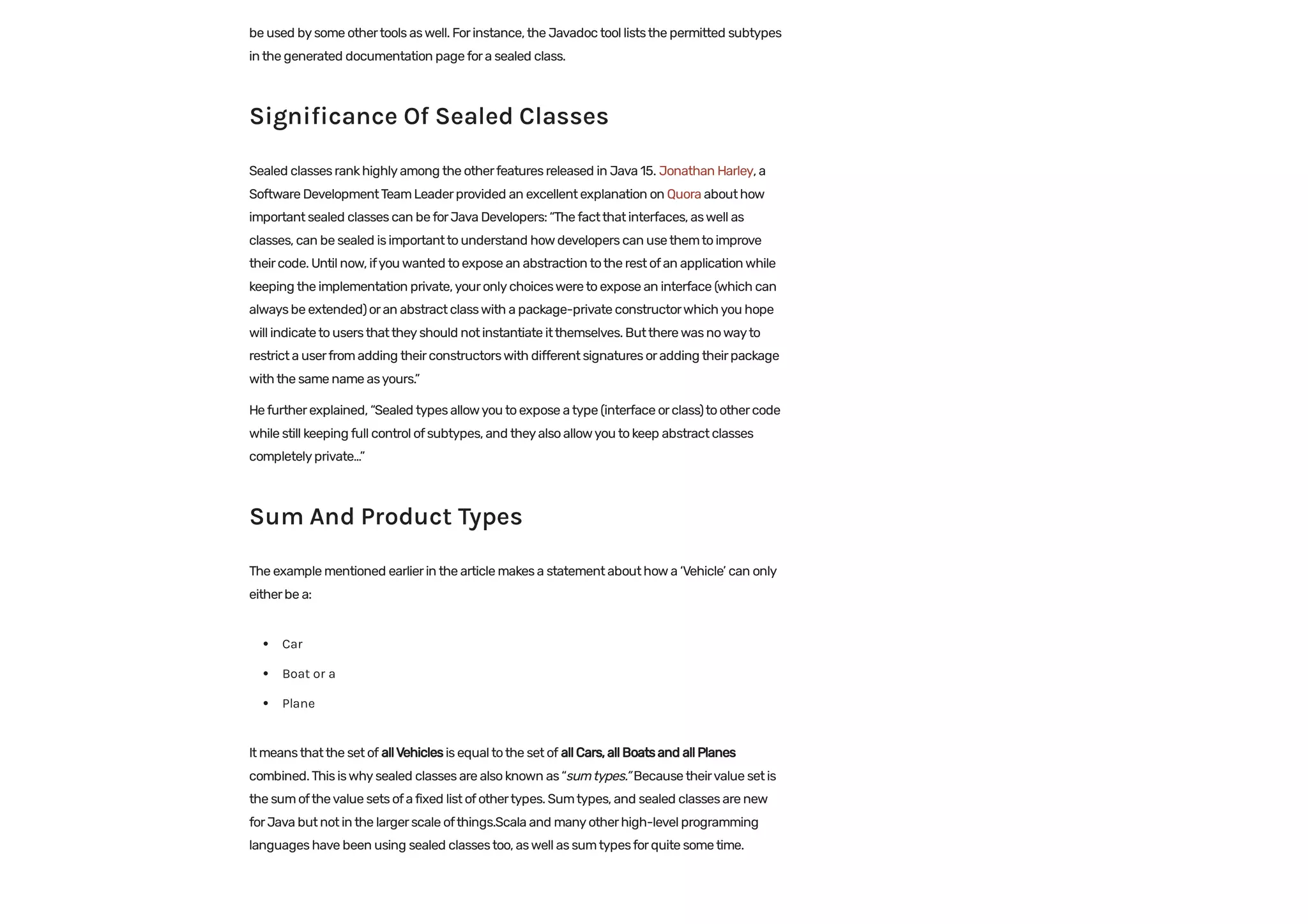 Java Feature Spotlight: Sealed Classes | PDF | Web Development | Internet