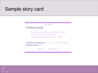 Sample story card 