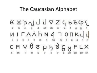 The Caucasian Alphabet
 