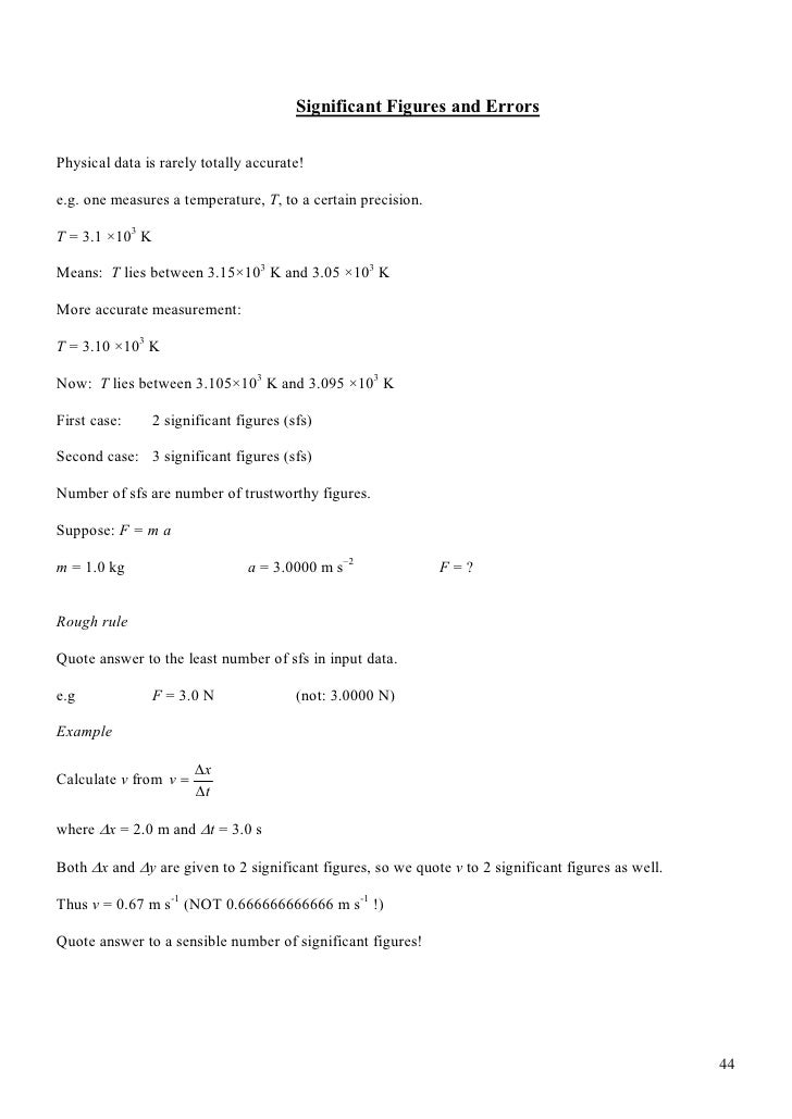 Mathematics For Chemistry Workbook