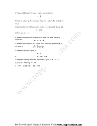X physics full notes chapter1 | PDF