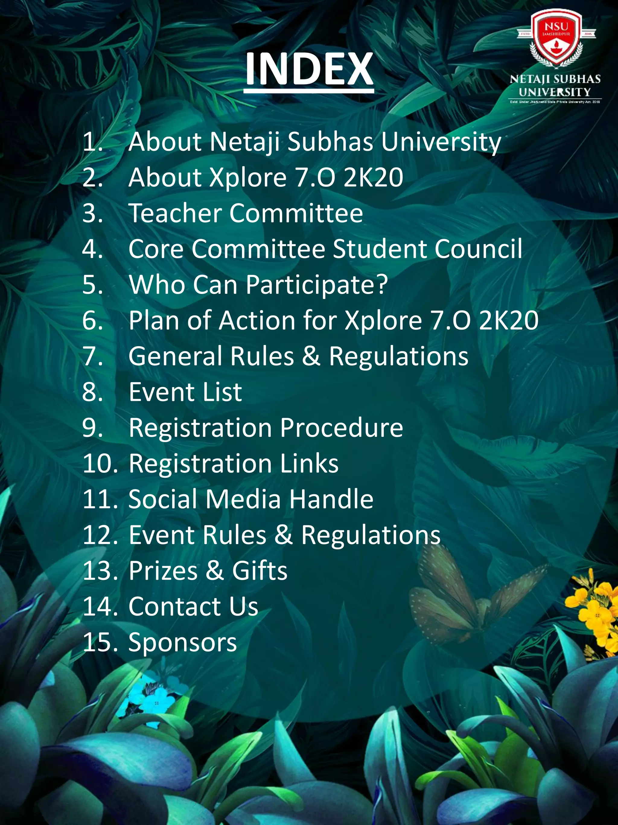 Xplore 7.0 2 k20 event brochure 