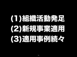 事業創造に貢献する“最速最高”プロジェクト推進活動