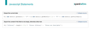Javascript Statements
 