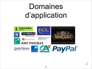 Domaines
d’application




      12
 
