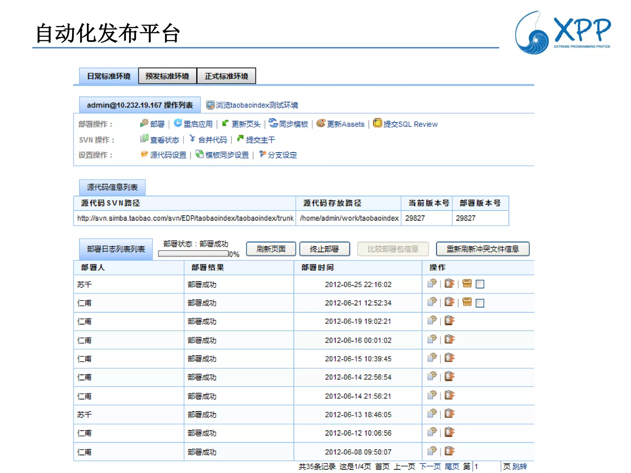 自动化发布平台
 