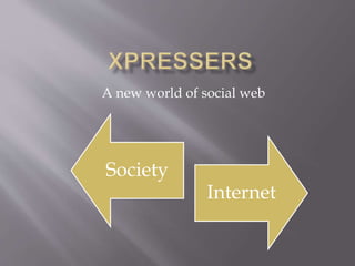 A new world of social web
Society
Internet
 