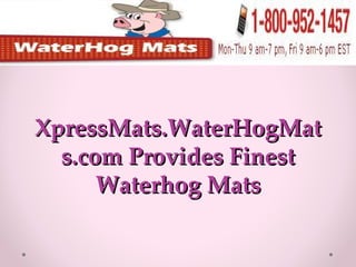 XpressMats.WaterHogMats.com Provides Finest Waterhog Mats 