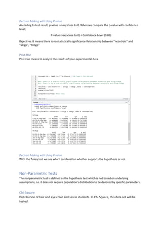 Hypothesis Tests in R Programming | PDF