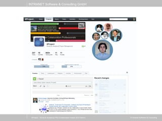 INTRANET Software & Consulting GmbH
© Intranet Software & ConsultingXProject - Social & Analytical PM (Collaboration Award 2013 Berlin)
 