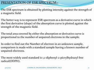 X-RAY PHOTOELECTRON SPECTROSCOPY AND ELECTRON SPIN RESONANCE | PPTX