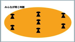 みんなが同じ判断
 