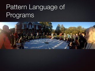 Pattern Language of
Programs
 