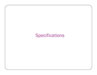 SpecificationsSpecifications
 