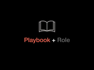 Playbook + Role
 