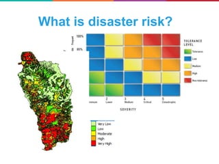 What is disaster risk?
 