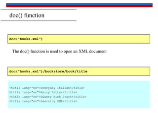 XQuery | PPTX