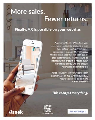 interact with a
. Oh, and product
iOS & Android, and 3D
 