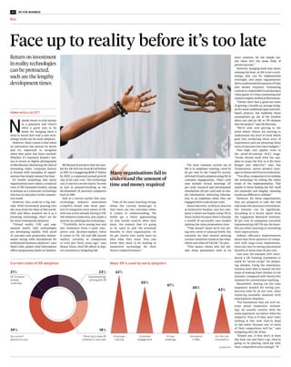 04 RACONTEUR.NET 05XR FOR BUSINESS
N
obody wants to sink money
in a gimmick and there’s
often a good case to be
made for hanging back a
little to watch how well a new tech-
nology works out for early adopters.
However, there comes a time when
an innovation has proved its worth
and it’s important to recognise
when that point has been reached.
Whether it’s Eastman Kodak’s fail-
ure to invest in digital photography
or Blockbuster dismissing the idea of
streaming video, corporate history
is littered with examples of organi-
sations that simply missed the boat.
It’s hardly surprising that many
organisations have taken a sceptical
view of XR (extended reality), seeing
it perhaps as a consumer technology
that has no real place in the commer-
cial world.
However, this could be a big mis-
take. With investment pouring into
the area from the likes of Microsoft,
ODG and Meta, analysts see it as a
booming technology that’s set for
far more widespread adoption.
“Virtual reality (VR) and aug-
mented reality (AR) technologies
are developing rapidly, with proof
of concepts and production deploy-
ments laying solid foundations for
widespread business adoption,” says
Mark Lillie, global chief information
officer programme leader at Deloitte.
“One of the most startling things
about the current landscape is
that there are two extremes when
it comes to understanding. We
either get a client approaching
us who knows exactly what they
want, the context that it’s going
to be used in and the potential
benefits to their organisation. Or
we get clients who really have no
idea what they want, they just
know they need to be looking at
immersive technology for their
future competitiveness.”
BIS Research predicts that the mar-
ket for AR will rise from $3.48 billion
in 2017 to a staggering $198.17 billion
by 2025, a compound annual growth
rate of 65.1 per cent. The technology
can, it says in a recent report, be seen
as just as ground-breaking as the
development of personal computers
back in 1981.
And in a survey earlier this year,
technology industry association
CompTIA found that three quar-
ters of companies were aware of VR,
with one in five already having a VR/
AR initiative underway; just under a
quarter are piloting the technology.
“Truthfully, we’re seeing less and
less resistance from C-suite exec-
utives and decision-makers when
it comes to VR, AR and MR [mixed
reality], certainly in comparison
to even just three years ago,” says
Shaun Allan, chief XR officer at digi-
tal consultancy hedgehog lab.
Return on investment
in reality technologies
can be protracted,
such are the lengthy
development times
Face up to reality before it’s too late
RoI
EMMA WOOLLACOTT
SerrahGalosonUnsplash
Many organisations fail to
understand the amount of
time and money required
The most common current use of
XR is in employee training, cited by
62 per cent in the CompTIA survey,
with half of early adopters using XR in
customer engagements. Other early
uses include virtual meetings (47
per cent), research and development
simulations (45 per cent) and on-the-
job information, delivering informa-
tion to an employee while they are
engaged with a task (43 per cent).
James Burrows, technical director
at Immersive Studios, says his com-
pany’s clients are happy using VR in
these niches because there’s already
a wealth of successful case studies
making the value proposition clear.
“That doesn’t mean we’re not see-
ing new, novel or unusual briefs, but
certainly we have started noticing
certain consistent trends in the what,
where and when of VR/AR,” he says.
“This means clients who fall out-
side those parameters tend to be
more cautious, for the simple rea-
son there isn’t the same body of
proven success.”
However, hanging back may mean
missing the boat, as XR is not a tech-
nology that can be implemented
overnight, and many organisations
failtounderstandtheamountoftime
and money required. Generating
content is comparable to producing a
video game; it’s time consuming and
requires highly skilled professionals.
“Clients have had a good ten years
of getting a handle on average budg-
ets for more traditional apps and web-
based projects, but suddenly those
assumptions go out of the window
when you add an AR or VR element
into the project,” says Mr Burrows.
“We’re only now getting to the
point where clients are starting to
understand the level of work which
goes into producing these sorts of
experiences and are planning these
sorts of amounts into their budgets.”
This high cost applies even in
the proof-of-concept (PoC) stage.
“Firms should work with the sup-
plier to scope the PoC so it fits their
budget and objective," says Jim
Tramontana, senior product man-
ager at Honeywell Process Solutions.
“Toooften,companiestrytovalidate
the technology by testing the entire
scope of the implementation. This
results in firms finding the PoC itself
too expensive and lengthy, meaning
results are difficult to validate.”
However, for those organisations
that are prepared to take the risk
and make the necessary investment,
the rewards can be significant.
According to a recent report from
the Capgemini Research Institute,
82 per cent of companies currently
implementing AR/VR say the bene-
fits are either meeting or exceeding
their expectations.
Indeed, efficiency improvements
mean that three quarters of compa-
nies with large-scale implementa-
tions say they’re seeing operational
benefits of more than 10 per cent.
Last year, for example, KFC intro-
duced a VR training simulation to
teach its “secret recipe” for prepar-
ing chicken. Using the simulation,
trainees were able to master the five
steps of making fried chicken in ten
minutes, compared with twenty five
minutes for conventional teaching.
Meanwhile, Boeing cut the time
engineers needed for wiring pro-
duction time by 25 per cent, after
replacing assembly manuals with
smartglasses displays.
“For businesses that are still ret-
icent about immersive technol-
ogy, we usually counter with the
same argument, no matter what the
industry. That is if they don’t start
looking at this now, they’re dead
in the water because one or more
of their competitors will be,” says
hedgehog lab’s Mr Allan.
“Simply put, if they don’t at least
dip their toe and have a go, they’re
going to be playing catch-up with
their competitors soon enough.”CompTIA 2017
Current state of XR adoption
XR initiative
already
underway
21%
Experimenting/
piloting with XR
23%
Planning to have XR
initiative in next year
18%
No current
plans/not sure
39%
Ways XR is used by early adopters
Employee
training
62%
Customer
engagement
50%
Virtual
meetings
47%
Simulation
in R&D
45%
On-the-job
information
43%
Commercial feature
S
ince Bryn Mooser co-founded
immersive media company
RYOT in 2012, the studio has
been pushing the boundaries
of what can be produced with VR and
AR. The idea of the company goes
back to the time he spent in Haiti’s
capital city Port-au-Prince, after the
devastating earthquake of 2010.
“I moved down to build a high
school and when I was there I met
my co-founder David Darg. We were
both film-makers who had an inter-
est in humanitarian work and we
started making films there,” explains
Mr Mooser.
It was very clear to him that the
global view of Haiti was cynical and
many people felt like there was noth-
ing they could do about global prob-
lems, but as technology advanced
and connected people around
the world through social media,
there was no longer any excuse to
do nothing.
“RYOT started as a news website
with a function where every story
had an action, so when you read
about something in the world, you
could actually do something about it,
whether it be to sign a petition, vol-
unteer or donate,” says Mr Mooser.
From creating the world’s first all-VR
film in a war zone with Welcome to
Aleppo to the first in natural disas-
ter VR with The Nepal Project, RYOT’s
work is now defining what is possible
in a fully VR world.
“My mission has always been how
do we use technology to try and
make the world a better place?
We began to experiment with new
technologies to tell stories and we
found our perfect medium with VR,”
explains Mr Mooser.
RYOT quickly made a name for
itself as the go-to VR firm for news
and documentaries, and developed
VR content for high-profile com-
panies, including The Associated
Press, HuffPost and The New York
Times. Today RYOT is focused
on building what the future of
content and media will look like in a
5G world.
“What will a movie or TV show look
like in 5G and how will you watch
content in the back of your driver-
less car when it’s enabled with 5G?
We believe 5G is ushering in the
fourth industrial revolution; it’s like
nothing that has come before and
it will create major disruptions in all
industries, from mobility to health to
technology,” says Mr Mooser.
Super-fast 5G internet will not only
offer mobile users more stable con-
nections and low latency, but this
game-changing innovation is set to
unlock exciting new types of expe-
riences. “We are focused on how
to help build and enable the prod-
ucts of the future, so the consumers
of tomorrow can’t live without 5G,”
says Mr Mooser.
Transitioning to a more AR-friendly
digital environment may not be the
leap many consumers expect it to
be. For example, although few users
will be fully aware of the underlying
AR technology, every time face fil-
ters are used in popular social media
apps, they will be becoming more
comfortable with AR applications.
Businesses are building new prod-
ucts and services that are going to
enable consumers and businesses
alike to do things they never dreamed
possible via 5G. “It’s not enough to
just have lower latency and better
download speeds. The 5G solutions
that leverage those benefits could
be amazing. But is that enough to get
somebody to switch phones? I don’t
know,” says Mr Mooser.
Ideas that were once based in sci-
ence fiction are on course to become
increasingly feasible thanks to the
power of 5G. Driverless cars will
be able to communicate with each
other driving down the road and the
near real-time rendering of items in
AR can be wholly achieved.
“We’re at the tipping point right
now and we’re looking at how to
bring forward-thinking companies
on to the bleeding edge of technol-
ogy, and use that technology to tell
stories in a new way and capture a
new audience,” says Mr Mooser.
If companies want to remain at the
top of their market, it’s no longer
possible for them to gloss over AR/
VR technologies and 5G-enabled
services, as the impact of these
solutions will mean every industry
is about to experience a dramatic
disruption. A fully 5G-enabled world
will fundamentally change the enter-
tainment experience for viewers, in
part thanks to the ability of advanced
computing in the cloud.
Mr Mooser believes leaders will
approach 5G in one of two ways.
“Either they’re going to take con-
trol of the tremendous opportunity
to lead into the future or get left
behind, which if you look at histori-
cal trends, is what happens to many,”
he says.
In an age of disruptive startups that
have the power to transform entire
industries through the use of new
technologies, it’s now up to busi-
nesses to make sure they are inno-
vating fast with the right partners.
Mr Mooser concludes: “From a
business perspective, there has
never been a more exciting time.”
For further information please visit
www.ryot.org
RYOT is focused on building
what the future of content
and media will look like in
a 5G world
Bryn Mooser
Founder, RYOT
5G coming of age
Virtual reality (VR) and augmented reality (AR) clearly have
the potential to change dramatically how we perceive the
world around us. But much more work has to be done
for these technologies to move from their current
limited phase to become a truly transformative power
and revolutionise how content is consumed
 