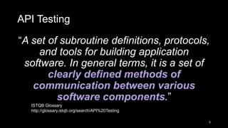 API Test Automation | PPSX | Internet | Computing
