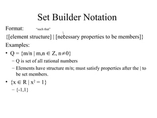 Set theory and basic set operations whith them | PPT