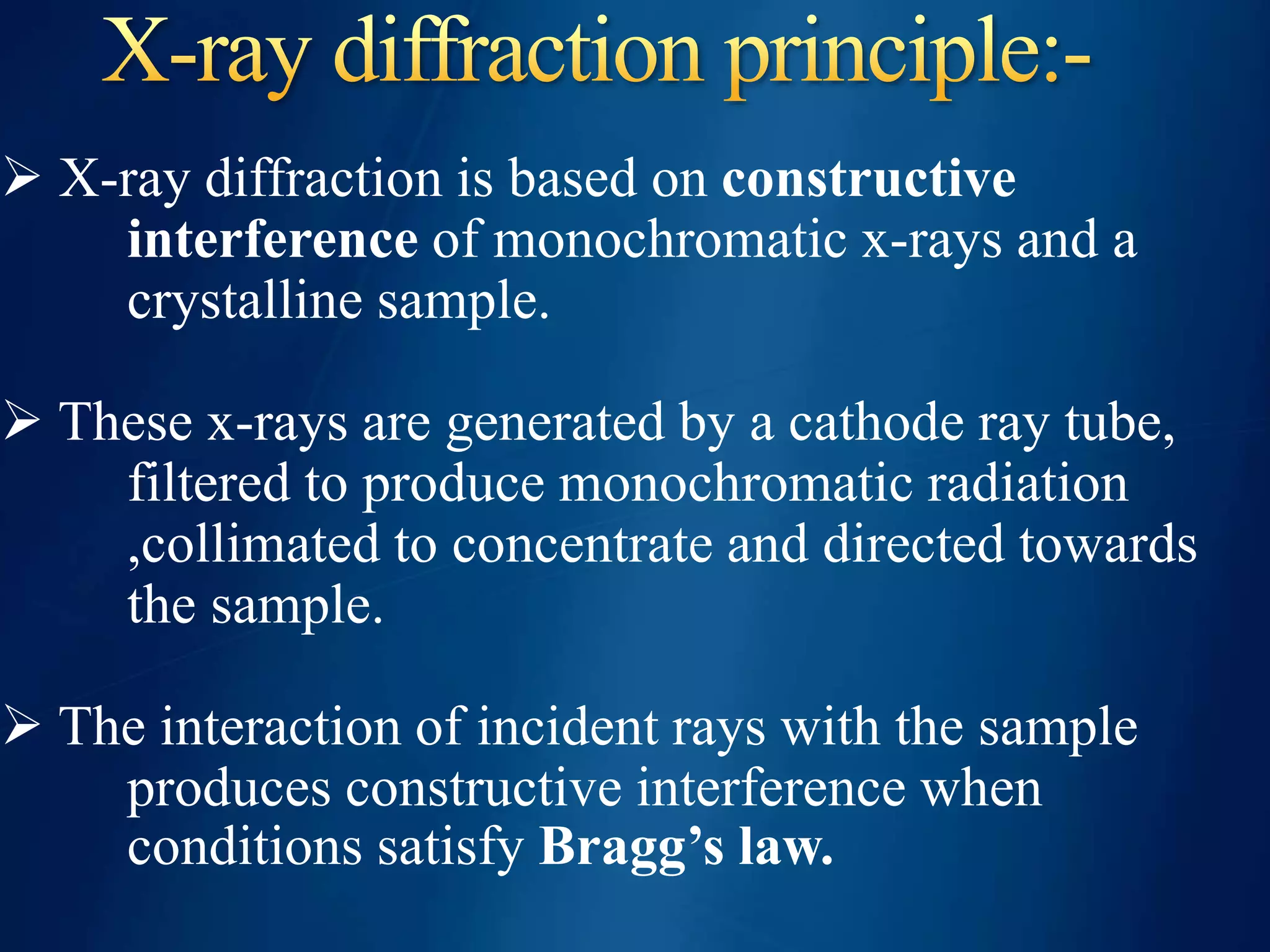 X ray powder diffraction | PPTX