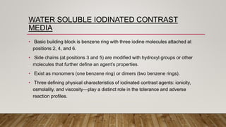 X-Ray and CT contrast agents | PPTX