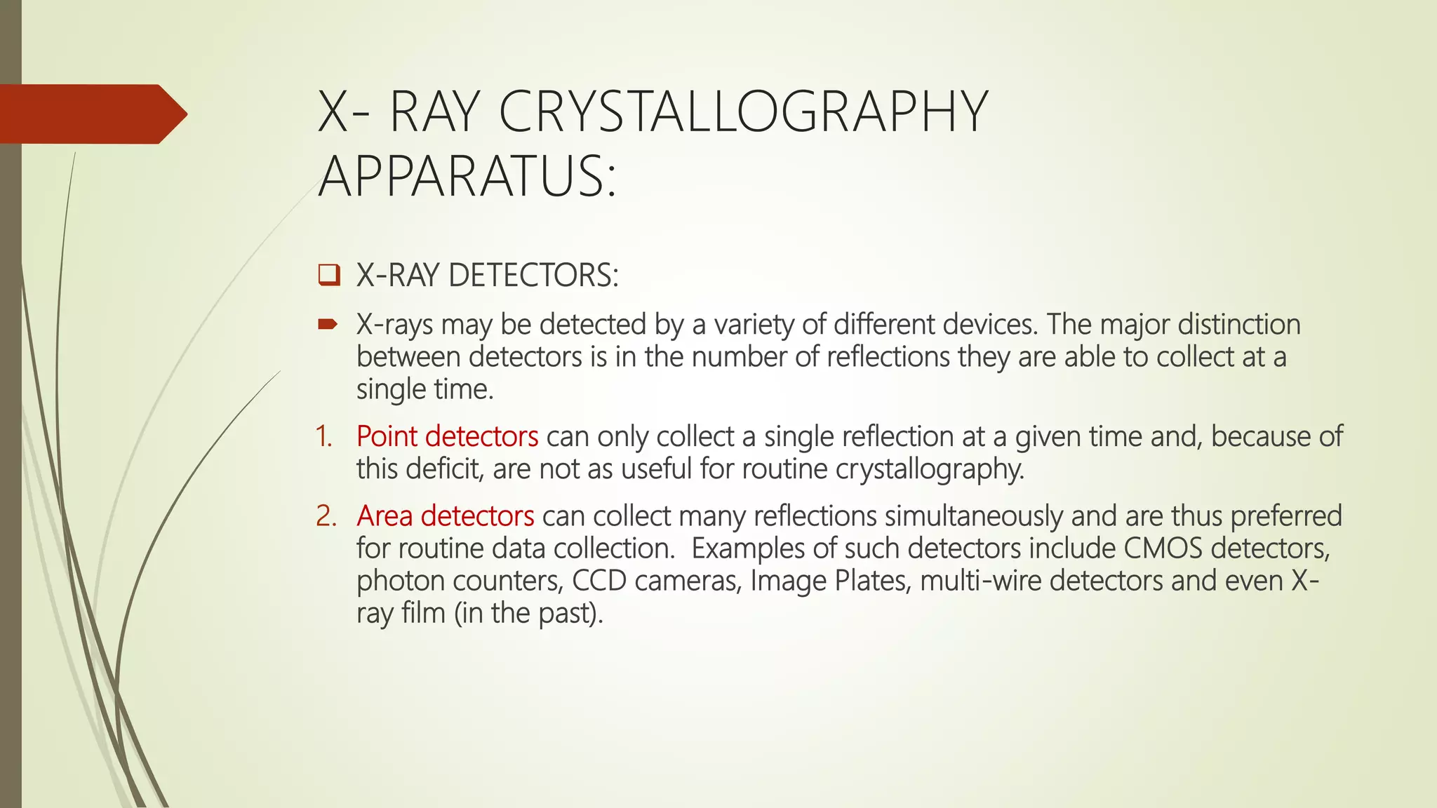 X - RAY CRYSTALLOGRAPHY TECHNIQUE | PPTX