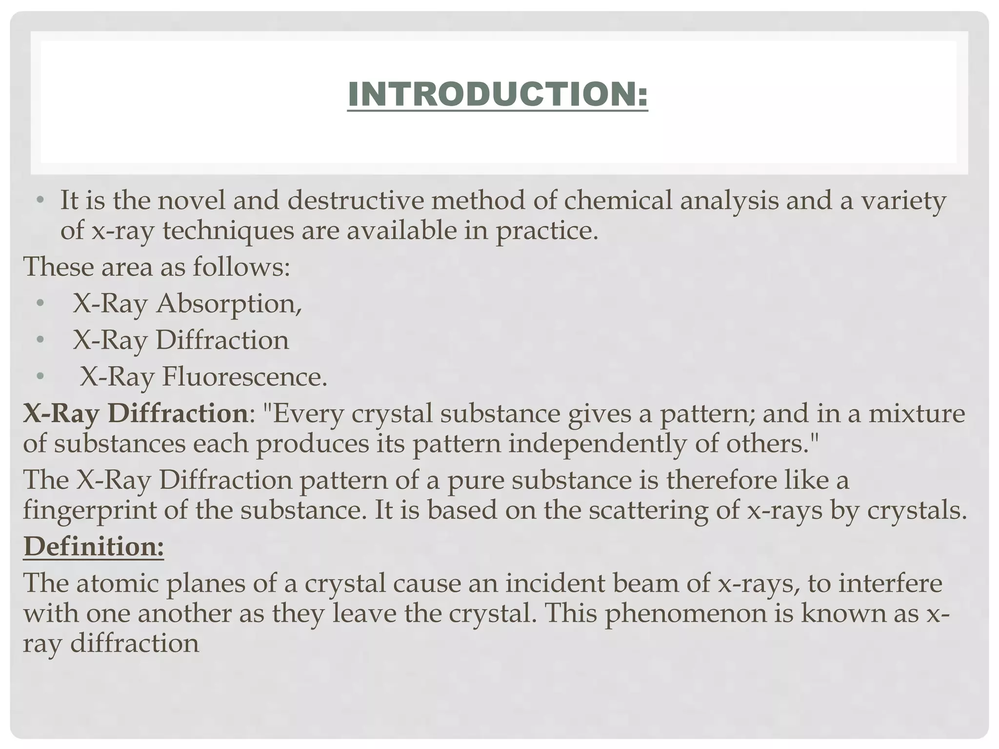 XRAY DIFFRACTION (XRD).pptx