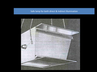 Safe lamp for both direct & indirect illumination 
 