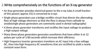 XRAY GENERATORS AND ITS PRINCIPLES.pptx