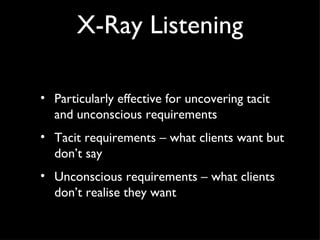 Ray Listen XRay Listening UXCampLondon | PPT