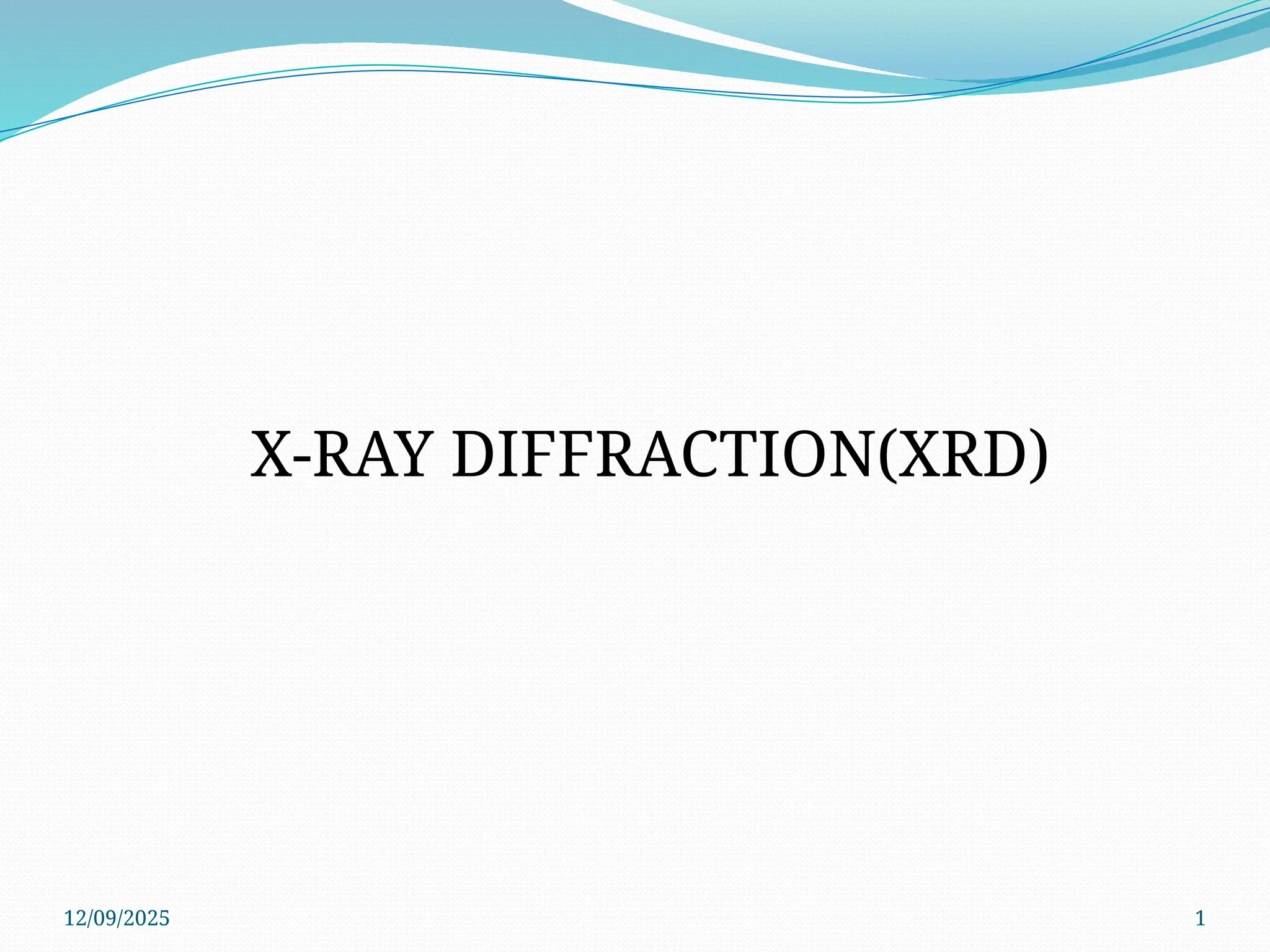 X - Ray Diffraction for BSc students.pptx
