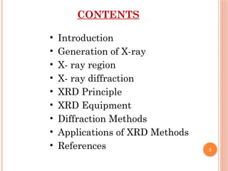 X Ray Differaction XRD in Solid Sate Physics | PPTX