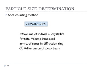 X ray diffraction analysis of polymer Nanocomposites | PPTX