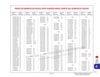 PROIBIDA A REPRODUÇÃO E DISTRIBUIÇÃO
1015451 - FARIA MOTOS LTDA. - LUIZ ALFREDO
LINHARES
© Moto Honda da Amazônia Ltda.
Todos os direitos reservados.
273
06.12.11
4
Nº da Peça Nº do Bloco
Part nº Block nº
Nº de la Pieza Nº del Bloque
ÍNDICE DE NÚMERO DE PEÇAS / PART NUMBER INDEX / ÍNDICE DEL NÚMERO DE PIEZAS
Nº da Peça Nº do Bloco
Part nº Block nº
Nº de la Pieza Nº del Bloque
Nº da Peça Nº do Bloco
Part nº Block nº
Nº de la Pieza Nº del Bloque
Nº da Peça Nº do Bloco
Part nº Block nº
Nº de la Pieza Nº del Bloque
Nº da Peça Nº do Bloco
Part nº Block nº
Nº de la Pieza Nº del Bloque
Nº da Peça Nº do Bloco
Part nº Block nº
Nº de la Pieza Nº del Bloque
Voltar
Back
Volver
17585-KWT-740ZB C-22
17585-KWT-740ZC C-22
17585-KWT-900ZA C-22
17585-KWT-900ZB C-22
17585-KWT-900ZC C-22
17585-KWT-A20ZA C-22
17585-KWT-A20ZB C-22
17585-KWT-A20ZC C-22
17595-KWT-740ZA C-22
17595-KWT-740ZB C-22
17595-KWT-740ZC C-22
17595-KWT-900ZA C-22
17595-KWT-900ZB C-22
17595-KWT-900ZC C-22
17595-KWT-A20ZA C-22
17595-KWT-A20ZB C-22
17595-KWT-A20ZC C-22
17611-KPF-850 C-21
17613-KFB-010 C-21
17613-KWT-900 C-21
17620-KPE-731 C-21
17665-KWT-900 C-22
17675-KWT-900 C-22
17681-KWT-900 C-21
17682-KWT-900 C-21
17685-KWT-740ZA C-22
17685-KWT-740ZC C-22
17685-KWT-740ZC C-22
17685-KWT-900ZA C-22
17685-KWT-A20ZA C-22
17685-KWT-A20ZB C-22
17685-KWT-A20ZC C-22
17690-KWT-900 C-22
17695-KWT-740ZA C-22
17695-KWT-740ZC C-22
17695-KWT-740ZC C-22
17695-KWT-900ZA C-22
17695-KWT-A20ZA C-22
17695-KWT-A20ZB C-22
17695-KWT-A20ZC C-22
17724-102-700 C-25
17910-KWT-900 C-4
17913-KB7-000 C-4
17920-KWT-900 C-4
18000
18291-MM5-860 C-27
18293-MN0-000 C-27
18310-KWT-900 C-27
18315-KWT-900ZB C-27
18315-KWT-900ZD C-27
18320-KWT-900 C-27
18325-KWT-740ZA C-27
18325-KWT-740ZB C-27
18325-KWT-900ZA C-27
18355-KWT-900ZA C-27
18355-KWT-900ZC C-27
18357-MCG-000 C-27
18360-KWT-900 C-27
18373-KPE-730 C-27
18392-MK4-000 C-27
18601-KEA-741 M-1
18612-KCR-940 M-1
18651-KWT-900 C-25.20
18652-KWT-900 C-25.20
18660-KWT-900 C-25.20
19000
19014-KEA-003 C-40
19035-KWT-740 C-22
19035-KWT-900 C-22
19051-KA3-830 C-40
19052-MN8-000 C-40
22000
22100-KVK-900 M-7
22116-KVK-900 M-7
22121-KVK-900 M-7
22125-435-000 M-7
22201-HM3-A60 M-7
22202-MAE-000 M-7
22321-KF0-770 M-7
22350-KVK-900 M-7
22401-KVK-900 M-7
22402-435-000 M-7
22810-KVK-900 M-6
22810-KVK-B00 M-6
22815-KM7-700 M-6
22847-KVK-900 M-7
22870-KWT-900 C-4
23000
23121-KVK-900 M-7
23211-KVK-900 M-16
23220-KVK-900 M-16
23411-KVK-900 M-16
23412-KVK-900 M-16
23421-KVK-900 M-16
23431-KVK-900 M-16
23432-KVK-900 M-16
23441-KVK-900 M-16
23451-KVK-900 M-16
23452-KVK-900 M-16
23461-KVK-900 M-16
23462-KVK-900 M-16
23471-KVK-900 M-16
23481-KVK-900 M-16
23491-KVK-900 M-16
23502-KVK-900 M-16
23522-KW3-000 M-14
23800-KVK-900 M-16
23804-KPF-900 M-16
24000
24211-KVK-900 M-18
24212-KVK-900 M-18
24213-KVK-900 M-18
24241-KCZ-000 M-18
24300-KVK-900 M-18
24411-KCZ-000 M-18
24430-KK0-000 M-18
24435-KCZ-000 M-18
24610-KPF-900 M-18
24624-MT3-000 M-18
24651-MAK-F00 M-18
24652-028-000 M-18
24710-KWT-900 C-29
24781-MCG-600 C-29
28000
28111-KVK-900 M-8
28125-KVK-901 M-8
28126-HA7-673 M-8
28131-KVK-900 M-8
28141-KVK-900 M-8
28151-KVK-900 M-8
30000
30510-KWT-901 C-38
30510-KWT-901 C-38.1
30520-ML7-000 C-38
30520-ML7-000 C-38.1
30700-KPF-901 C-38.1
30700-KPF-901 C-38
31000
31110-KVK-901 M-10
31120-KWT-901 M-10
31200-KVK-901 M-12
31201-MEW-921 M-12
31202-MEW-921 M-12
31203-MEW-921 M-12
31204-MEW-921 M-12
31205-HP5-601 M-12
31206-MEW-921 M-12
31207-HP5-601 M-12
31208-MEW-921 M-12
31209-MEW-921 M-12
31210-MEW-921 M-12
31500-KRM-B21 C-37
31500-KRM-B23 C-37
31500-KRM-L61 C-37
31510-KPF-900 C-37
31600-HP6-A01 C-38
31600-HP6-A01 C-38.1
31730-MAS-601 C-38
31730-MAS-601 C-38.1
32000
32100-KWT-900 C-38
32100-KWT-900 C-38.1
32100-KWT-940 C-38
32100-KWT-940 C-38.1
32111-KVK-900 M-10
32112-KVK-900 M-10
32171-GF9-621 C-38
32171-GF9-621 C-38.1
32401-KWT-900 C-37
32401-KWT-920 C-37
32410-KWT-900 M-12
32412-KGA-890 C-37
32412-KVK-900 C-37
32601-KWT-900 C-37
32606-GEV-761 C-38
32606-GEV-761 C-38.1
33000
33112-MCG-003 C-1
33118-GET-671 C-1
33120-KWT-901 C-1
33400-KWT-901 C-35
33410-KWT-901 C-35
33450-KWT-901 C-35
33491-KGA-900 C-35
33600-KWT-901 C-35
33650-KAF-000 C-35
33650-KWT-901 C-35
33700-KWT-901 C-36
33703-KWT-901 C-36
33704-KVK-901 C-36
33705-KVK-901 C-36
33705-KW7-900 C-36
33741-MCG-003 C-36
34000
34901-MAK-000 C-1
34905-KWT-901 C-35
34906-KRM-851 C-36
35000
35010-KWT-901 C-7
35011-KWT-900 C-7
35070-KWT-900 C-31
35100-KWT-901 C-7
35101-KWT-902 C-7
35121-KVS-600 C-7
35130-KWT-901 C-4
35160-GFC-J31 C-38
35160-GFC-J31 C-38.1
35162-MN5-003 C-38
35162-MN5-003 C-38.1
35163-MN5-003 C-38
35163-MN5-003 C-38.1
35200-KWT-901 C-4
35330-KRE-851 C-4
35340-MA5-671 C-5
35340-MA5-671 C-5.10
35350-KWT-901 C-29
35357-KRE-900 C-29
35358-KWT-900 C-29
35600-HN7-003 M-14
35850-KR3-870 C-37
35856-KBG-007 C-37
35860-KFT-610 C-37
36000
36450-KVK-901 C-25.20
36456-KWT-900 C-25.20
36531-KWT-901 C-27
37000
37100-KWT-901 C-2
37100-KWT-921 C-2
37110-KWT-901 C-2
37110-KWT-921 C-2
37120-KWT-901 C-2
37120-KWT-921 C-2
37125-KWT-901 C-2
37128-KWT-901 C-2
 