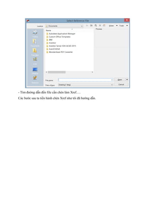 XREF TRONG AUTOCAD - Phan Minh Tan | PDF