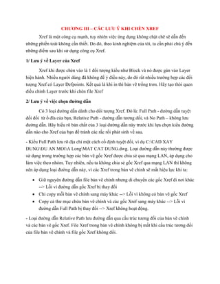 XREF TRONG AUTOCAD - Phan Minh Tan | PDF