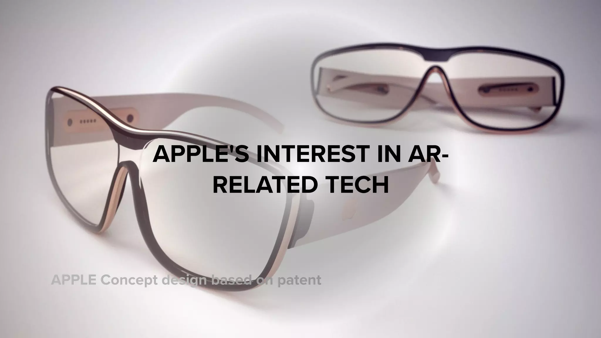 APPLE Concept design based on patent
APPLE'S INTEREST IN AR-
RELATED TECH
 