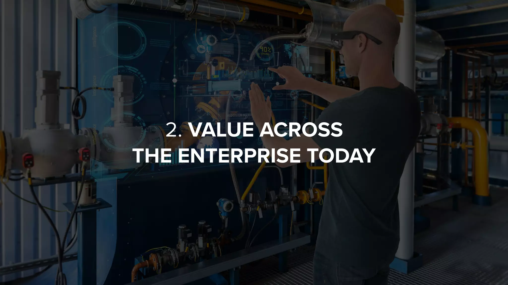 2. VALUE ACROSS  
THE ENTERPRISE TODAY
 