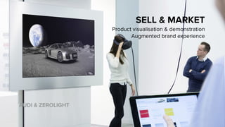 SELL & MARKET
Product visualisation & demonstration
Augmented brand experience
AUDI & ZEROLIGHT
 