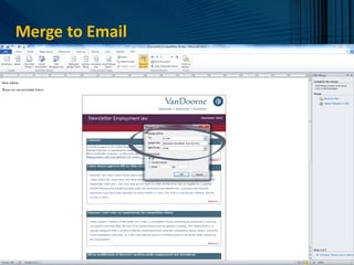 Merge to Email
 
