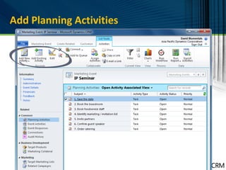 Add Planning Activities
 